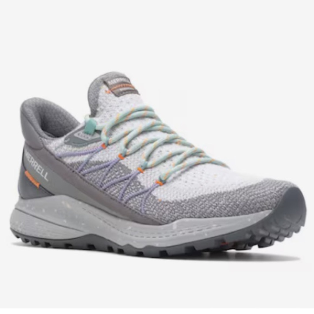 Merrell Women's Gray and White Trail Running Shoes